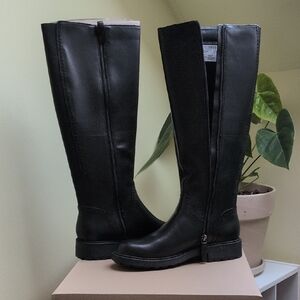 Clarks Black Over the Knee Boots